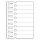 ETICH. LASER ASOLA 9 - 21,0 X 3,3 CM - 9 ETICHETTE PER PAGINA STAMPABILI FRONTE+RETRO