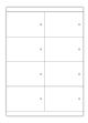 ETICHETTA DA APPENDERE MM 105X67 - CON 1 FORO 8 ETICHETTE PER PAGINA STAMPABILI FRONTE+RETRO