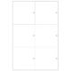 ETICHETTA DA APPENDERE MM 105X97 - CON 1 FORO 6 ETICHETTE PER PAGINA STAMPABILI FRONTE+RETRO