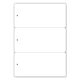 ETICHETTA DA APPENDERE MM 99X210 - CON 1 FORO 3 ETICHETTE PER PAGINA STAMPABILI FRONTE+RETRO