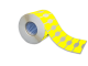 ETICH. AD. TT PLASTICA 105x25 1 PISTA AD. FORTE GIALLO